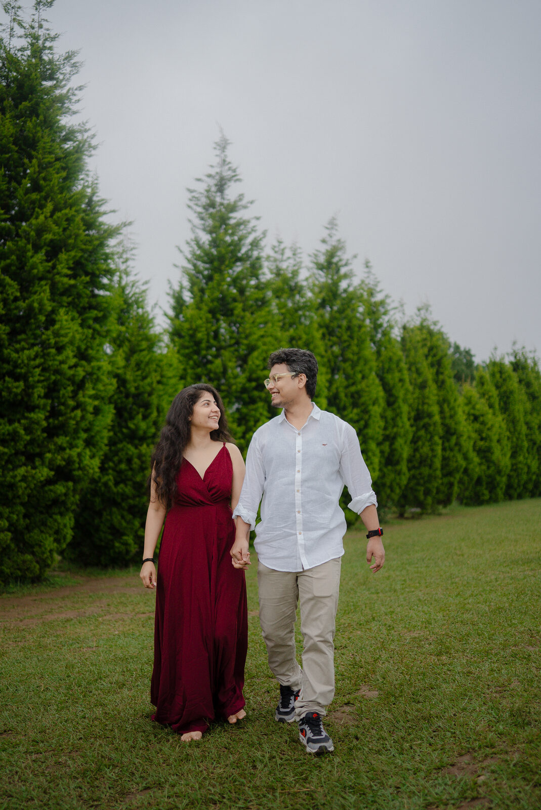 Prateek and Riya walking together
