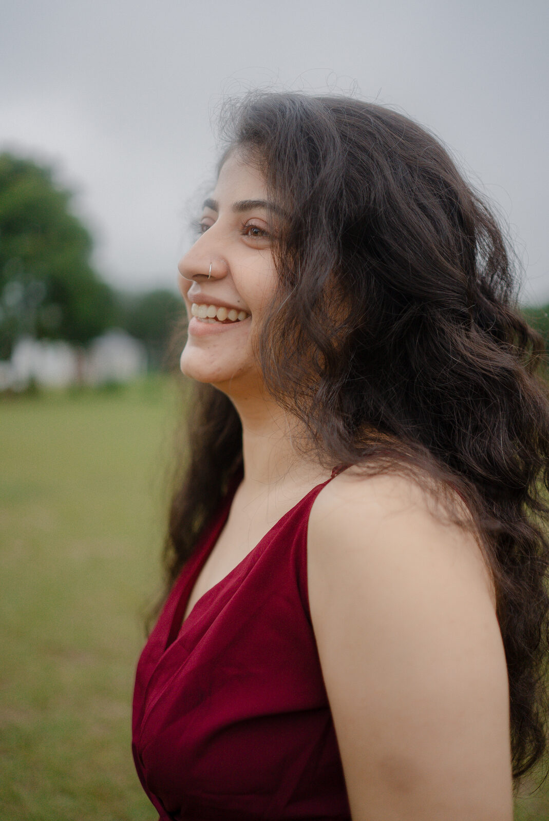 Riya smiling